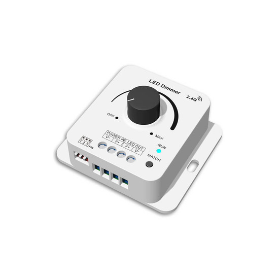 Isoled Sys-Pro Funk Multi-PWM Drehdimmer, 3s Soft-On/Soft-Off, 1 Kanal, 12-24V DC 8A, 36-48V 6A 117157