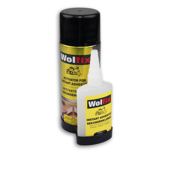Isoled Cyanacrylat-Kleber 100g + 400ml Aktivator-Spray zur sofortigen Aushärtung, geeignet für Alu-Profile 117190