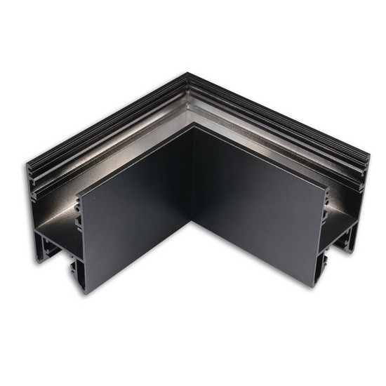 Isoled HALON 90° Eck, geschweißt, 120x120mm, schwarz RAL 9005, exkl. Cover 117204