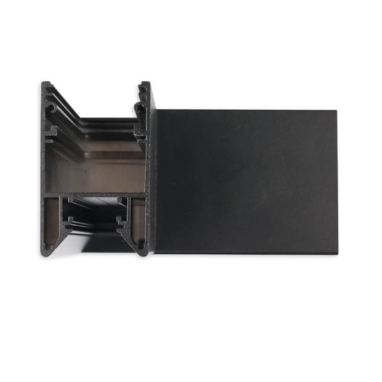 Isoled HALON 90° Eck, geschweißt, 120x120mm, schwarz RAL 9005, exkl. Cover 117204