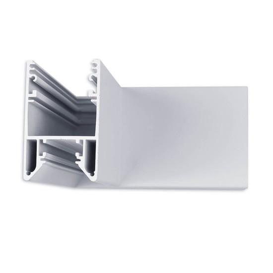 Isoled HALON 90° Eck, geschweißt, 120x120mm, silber pulverbeschichtet, exkl. Cover 117205