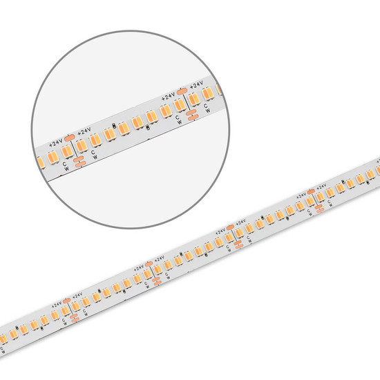 Isoled LED CRI918/940 CCT Flexband, 24V DC, 10W+10W, 5m Rolle, 320 LED/m 117212