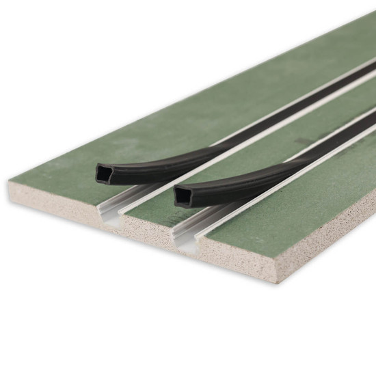 Isoled Plaster 10 Double Gipskarton-Feuchtraumplatte 12.5mm, mit Profileinsatz inkl. Schutzcover, 100cm 117216