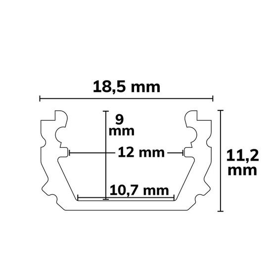 Isoled Plaster 10 Double Gipskarton-Feuchtraumplatte 12.5mm, mit Profileinsatz inkl. Schutzcover, 100cm 117216