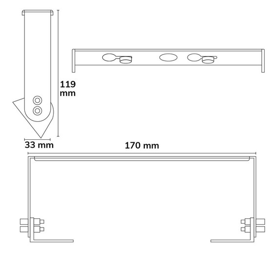 Isoled Montagebügel für 117140 Hallenleuchte ECO 117219