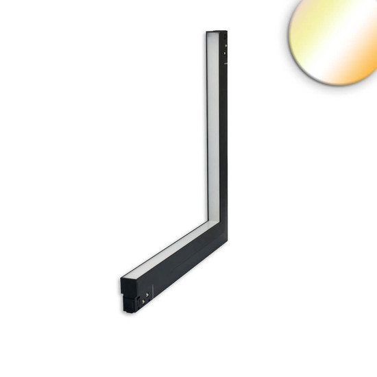 Isoled Track48 Eckleuchte vertikal schwarz, 20W, 120°, 48V DC, 1800-4000K,CRI90, Line+, DALI DT8 117229
