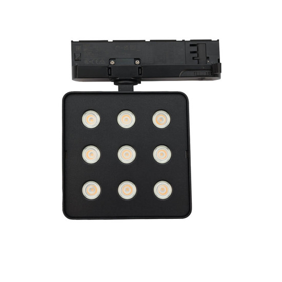 Isoled 3-Phasen Schienenstrahler MATRIX, 20W, 40°, schwarz, 4000K, UGR<19, DALI dimmbar 117301