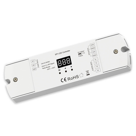 Isoled LED Dual-Push-SPI-Controller für 8-960 Pixel sequenziell, 5-24V DC, 15A 117309