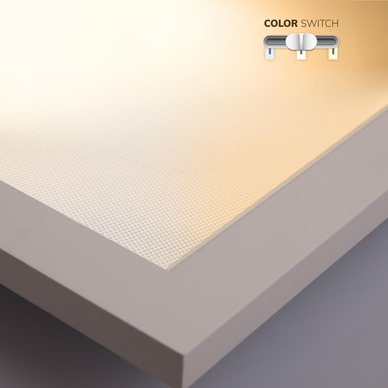Isoled LED Panel Infinity Line 625 UGR<19 4H/8H, CRI80, 36W,ColorSwitch 3000/4000/6000K, PowerSwitch 21-40W 117316