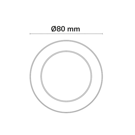 Isoled Cover weiß für Einbaustrahler Sphere-68 117338