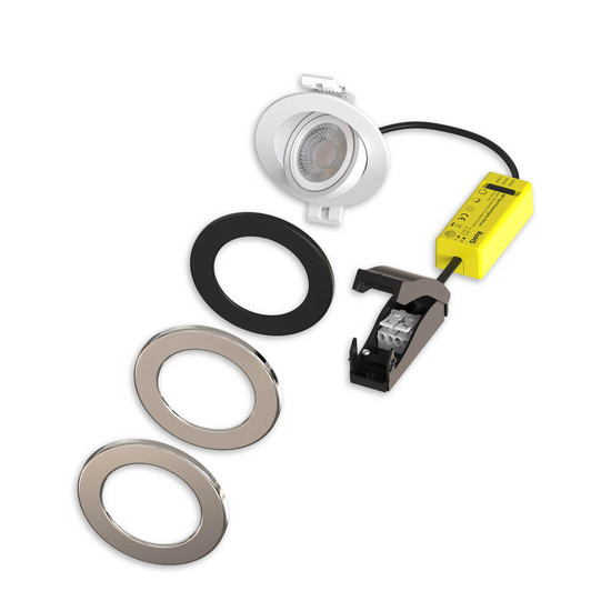 Isoled Cover chrom für Einbaustrahler Sphere-68 117340