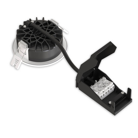 Isoled LED Einbaustrahler Vario-68 mit PIR-Sensor 6W, 60°, 2700/3000/4000/6000K, IP65, CRI90, chrom 117343