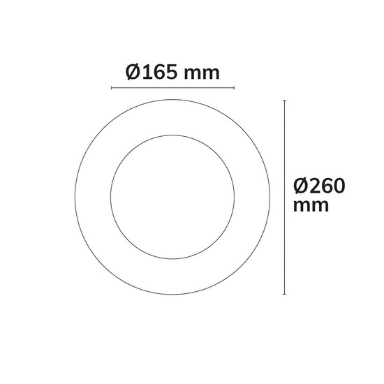 Isoled Loch Adapterring ID 165mm - AD 260mm 117350
