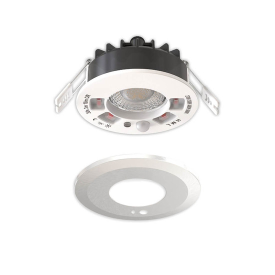 Isoled LED Einbaustrahler Vario-68 mit PIR-Sensor 6W, 60°, 2700/3000/4000/6000K, IP65, CRI90, nickel gebürstet 117352