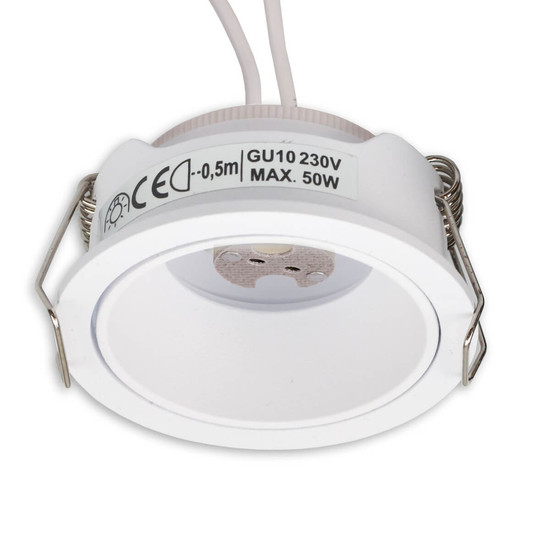 Isoled Einbaurahmen für MR11/GU10 Mini Spots, rund, weiß 117358