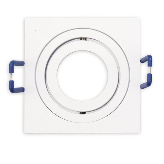 Isoled Einbaurahmen für MR11/GU10 Mini Spots, schwenkbar, eckig, weiß 117364
