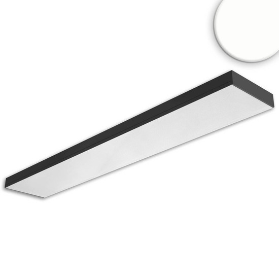 Isoled LED Langfeldleuchte, 120x20cm, schwarz, PowerSwitch 25/30/35/40W, UGR<19 2H/2H, ColorSwitch 3000/4000/5000K, DALI dimmbar 117367