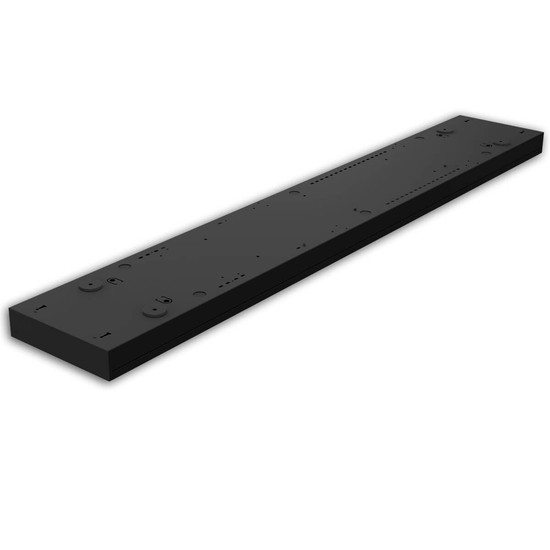 Isoled LED Langfeldleuchte, 120x20cm, schwarz, PowerSwitch 25/30/35/40W, UGR<19 2H/2H, ColorSwitch 3000/4000/5000K, DALI dimmbar 117367
