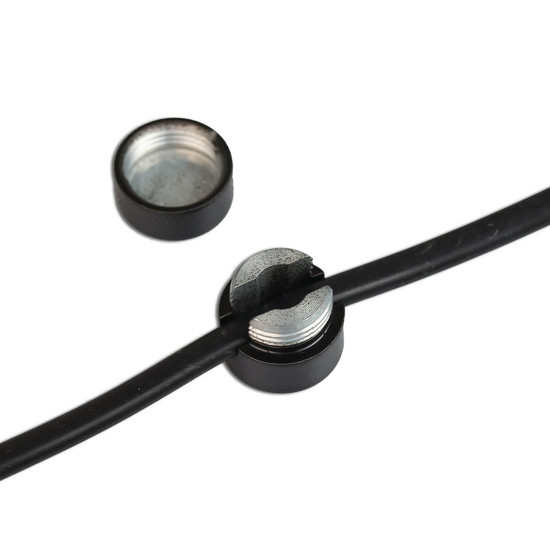 Isoled Kabel Distanzabhänger, schwarz, für AD <6mm 117371