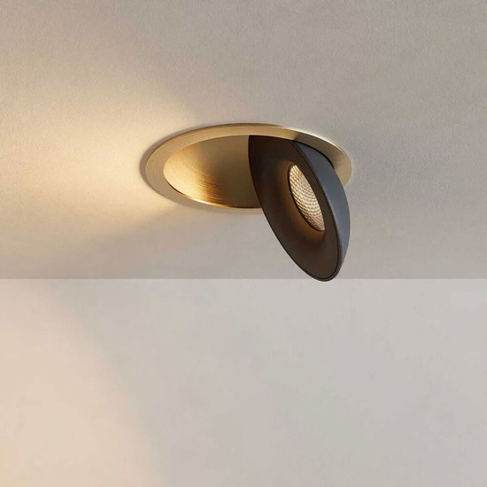 Isoled LED Einbauleuchte Sphere gold/schwarz, 2700K, 10W, CRI90, dimmbar 117375
