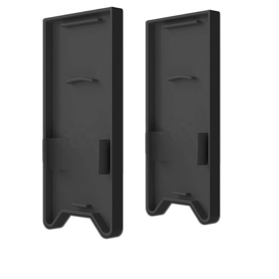 Isoled Endkappe EC120 mit Lichtfalle, schwarz für Leuchtenprofil HALON U-Cover C63, 2 Stück 117392