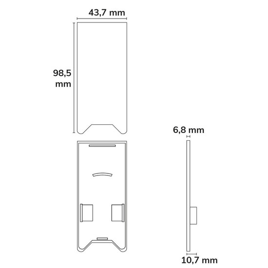 Isoled Endkappe EC120 mit Lichtfalle, schwarz für Leuchtenprofil HALON U-Cover C63, 2 Stück 117392