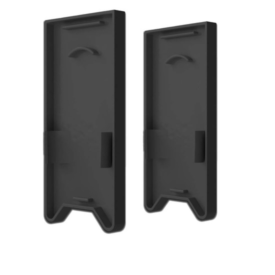 Isoled Endkappe EC121 mit Lichtfalle, schwarz für Leuchtenprofil HALON U-Cover C68, 2 Stück 117395