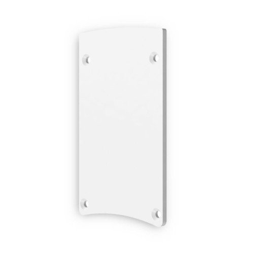 Isoled Endkappe EC124 Aluminium weiß für Leuchtenprofil HALON mit Cover C29/C61 117402