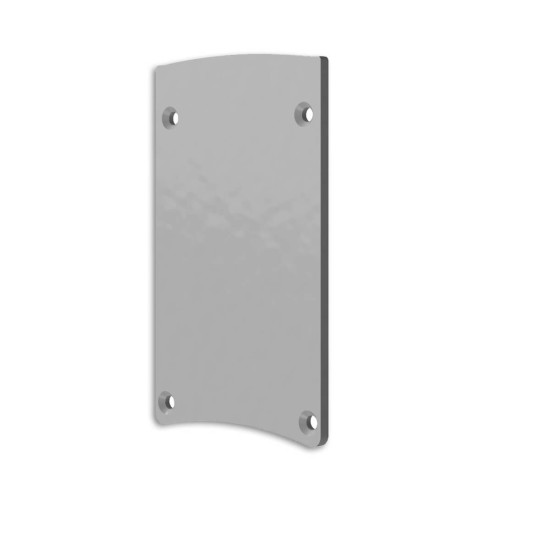 Isoled Endkappe EC124 Aluminium silber für Leuchtenprofil HALON mit Cover C29/C61 117403