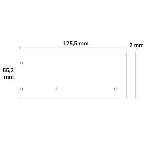 Isoled Endkappe Alu EC129 für Curtain10 DOUBLE mit VISOR, 1 Paar (links & rechts), schwarz 117411