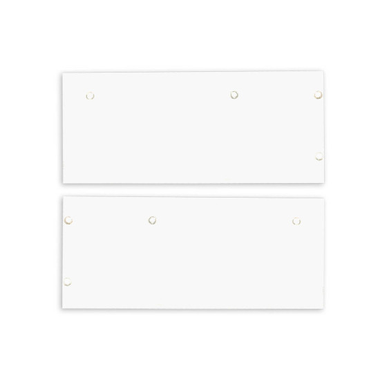 Isoled Endkappe Alu EC129 für Curtain10 DOUBLE mit VISOR, 1 Paar (links & rechts), weiß 117412