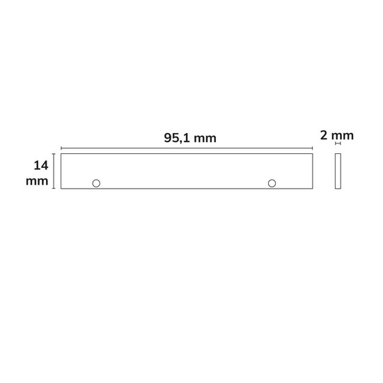 Isoled Endkappe Alu EC128 für Curtain10 DOUBLE, 2 Stück, weiß 117418