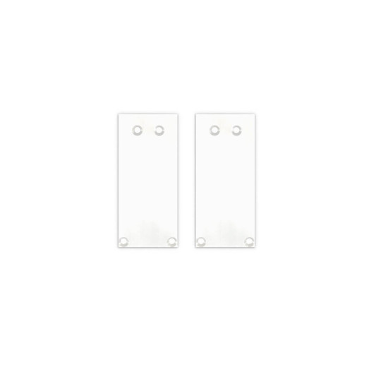 Isoled Endkappe Alu EC130 für Curtain10 ONE HIGH, 2 Stück, weiß 117422