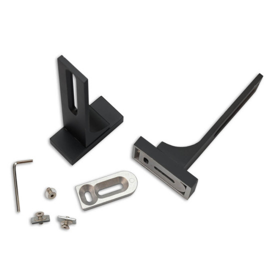 Isoled Wandausleger für Gardinenprofile, lang, 2 Stück, schwarz 117425