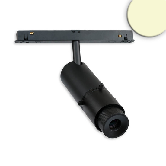 Isoled Track48 Konturenstrahler SHAPE, 20W, 30°, schwarz, 3000K, CRI90, DALI dimmbar 117430