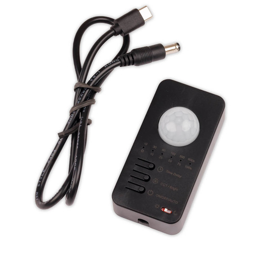 Isoled Sys-Pro Konstantlichtregler+PIR-Bewegungssensor, Funkfernbedienung mit USB-C für SingleColor / CCT 117453