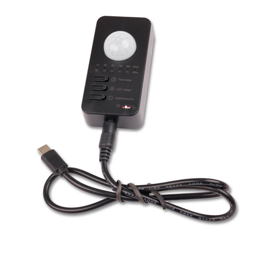 Isoled Sys-Pro Konstantlichtregler+PIR-Bewegungssensor, Funkfernbedienung mit USB-C für SingleColor / CCT 117453