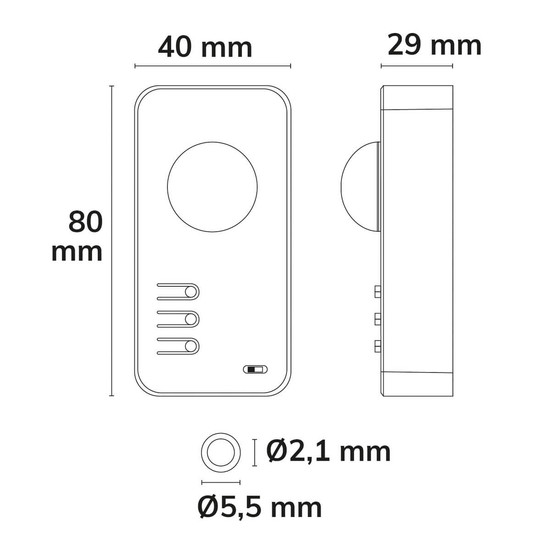 Isoled Sys-Pro Konstantlichtregler+PIR-Bewegungssensor, Funkfernbedienung mit USB-C für SingleColor / CCT 117453