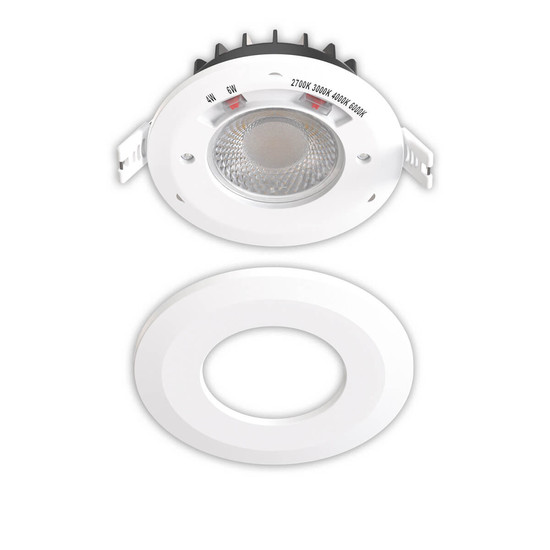 Isoled LED Einbaustrahler Vario-68, 4W/6W, 60°, 2700/3000/4000/6000K, IP65, CRI90, weiß 117541