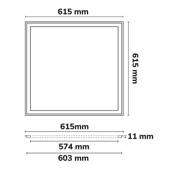 Isoled LED Panel Frame 625, 24V DC, 30W, 3 Kanal RGB, exkl. Trafo 117571