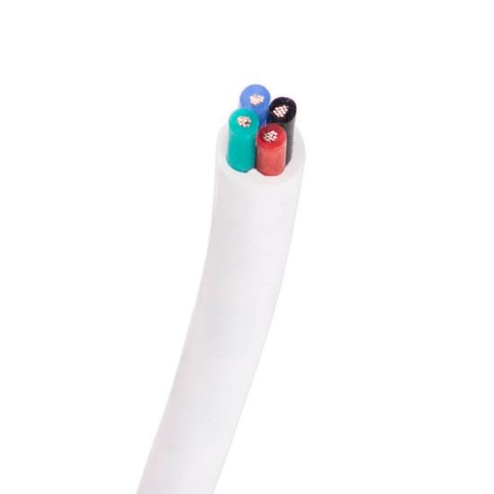 Isoled NeonPro Rundkabel 4-polig für LED-Flexband NeonPro, 4x0,33mm², 4,5mm AD, 1310 und 0812 Neon 117584