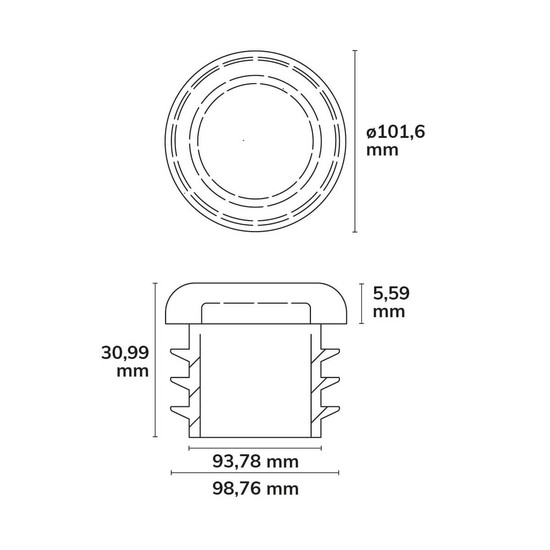 Isoled Abdichtungsdeckel für Mastadapter HE75/HE115 117587