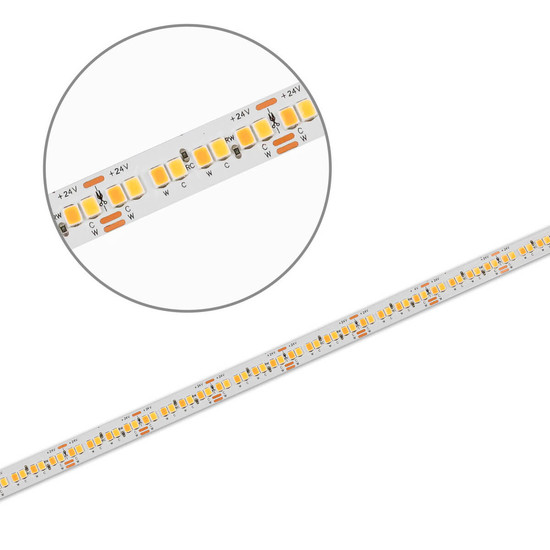 Isoled LED CRI918/940 CCT Flexband, 24V DC, 6W+6W, IP20, 10m Rolle, 256 LED/m 117588