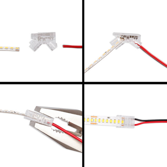 Isoled Kontakt-Verbinder (max. 5A) K3-210 für 2-pol. IP20 Flextripes mit Breite 10mm 117596