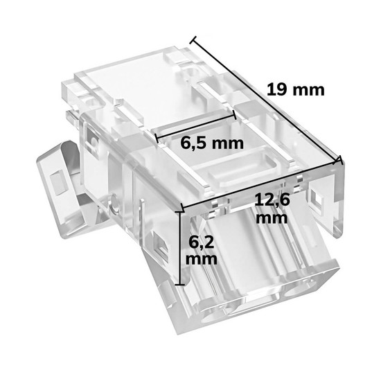Isoled Kontakt-Verbinder (max. 5A) K3-210 für 2-pol. IP20 Flextripes mit Breite 10mm 117596
