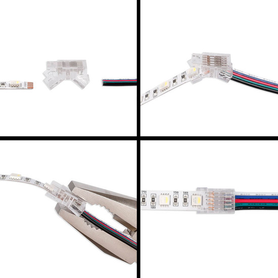 Isoled Kontakt-Kabelanschluss (max. 5A) K3-510 für 5-pol. IP20 Flextripes mit Breite 10mm 117598