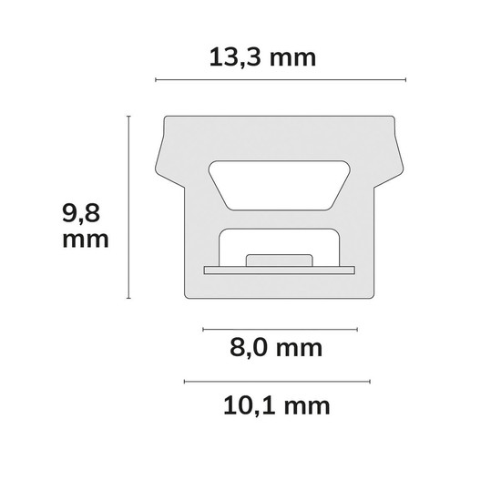 Isoled LED NEON927 Flexband B13H10 für Fliesenprofile, 24V DC, 6W, 300cm, IP67, 2700K, 140 LED/m 117686
