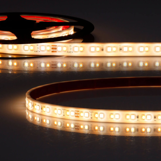 Isoled LED AQUA918/940 Linear CCT Flexband, 24V DC, 7W/7W, IP68, 5m Rolle, 160LED/m 117714