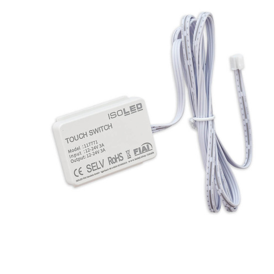Isoled MiniAMP kapazitiver Touch-SENSOR mit Dimmfunktion (durch 2cm Holz) - für Masterport, 12-24V DC 117771