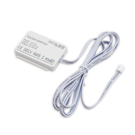 Isoled MiniAMP kapazitiver Touch-SENSOR mit Dimmfunktion (durch 2cm Holz) - für Masterport, 12-24V DC 117771